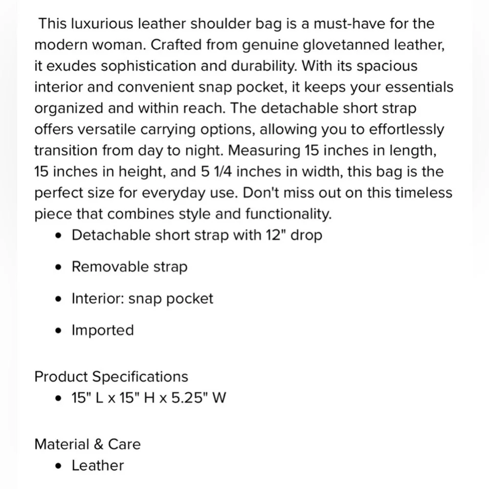 Coach Juliet 38 in Black NWT - Picture 6 of 7